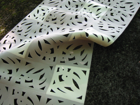die-cut floor runner